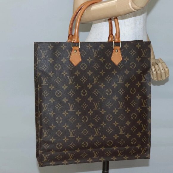 LOUIS VUITTON Monogram Sac Plat Hand Bag - Picture 1 of 16